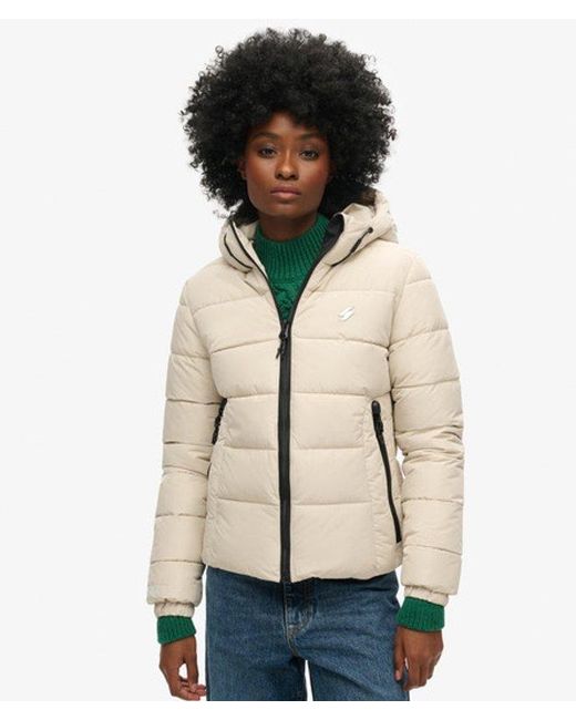 Superdry Natural & Co Hooded Spirit Sports Puffer Jacket