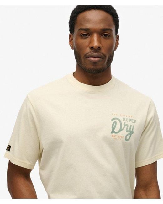 Superdry White & Co Tap Room Oversized T-shirt for men