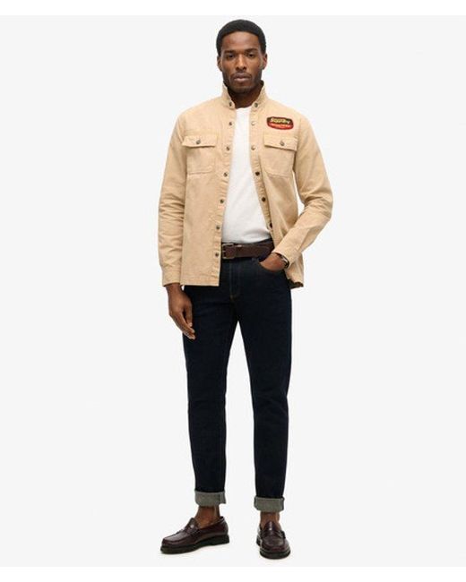Superdry Natural & Co Patched Canvas Overshirt for men