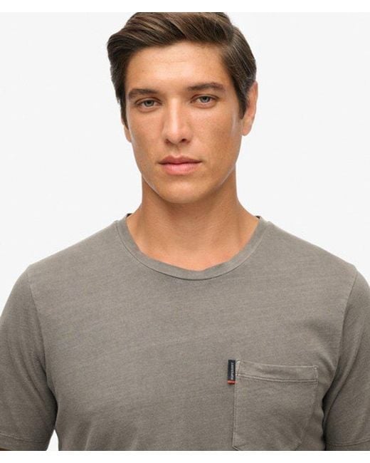 Superdry Gray & Co Classic Essential Pocket T-shirt for men