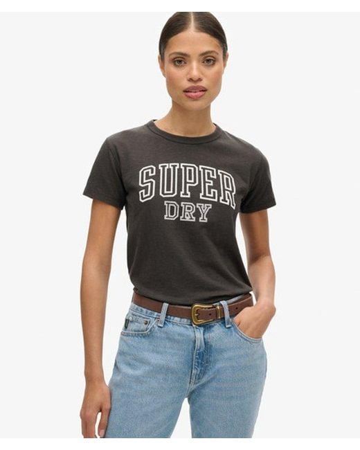 Superdry Black & Co Athletic Essentials Graphic Fitted T-shirt