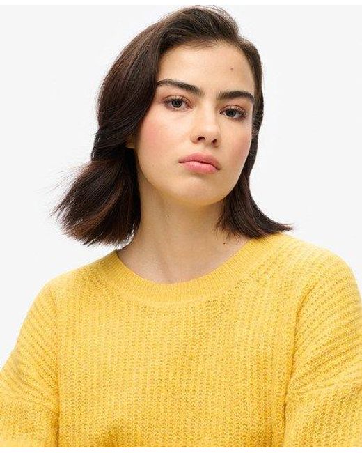 Superdry yellow jumper deals
