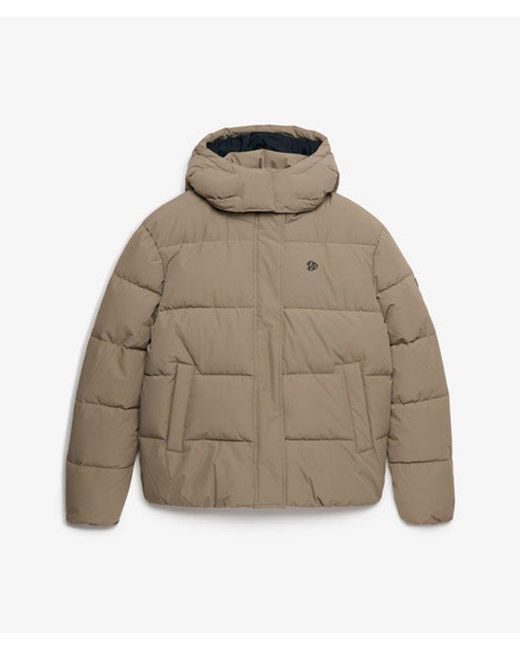 Superdry Natural Premium Hooded Puffer Jacket