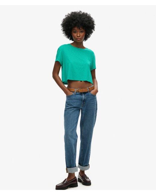 Superdry Green & Co Slouchy Cropped T-shirt