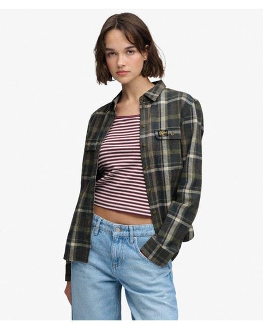 Superdry Blue & Co Lumberjack Check Flannel Shirt