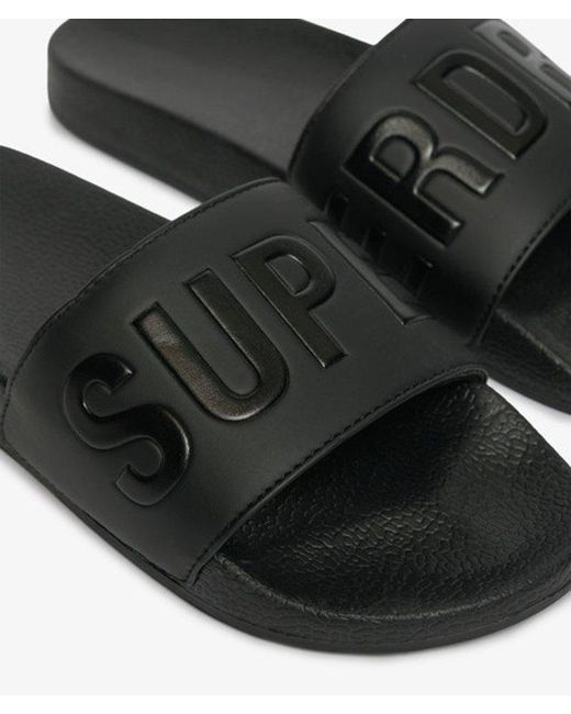 Superdry Black & Co Pool Sliders for men