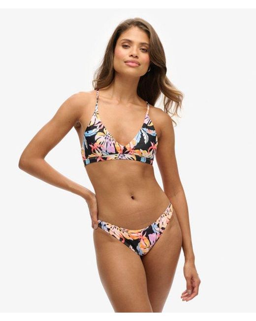 Superdry Pink & Co Ladies Classic Printed Bikini Briefs
