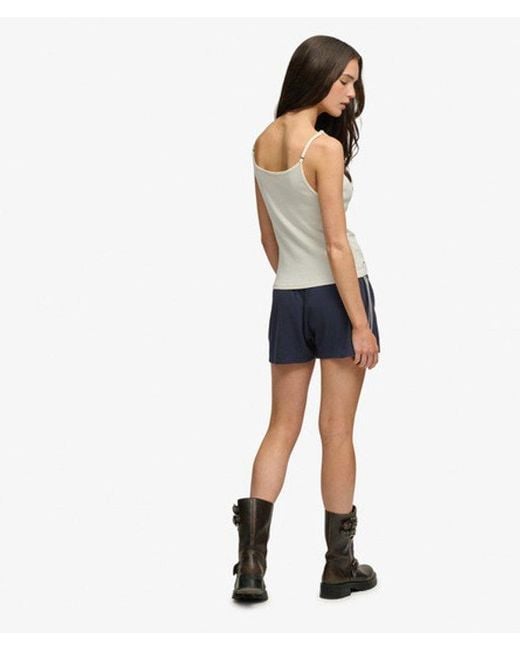 Superdry Blue & Co Athletic Essentials Waffle Retro Shorts
