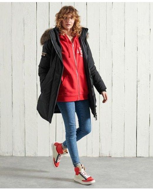superdry premium down classic rescue parka coat