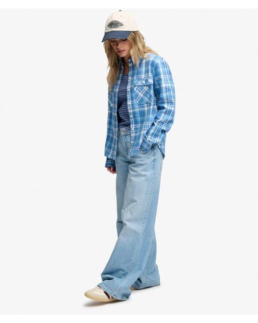 Superdry Blue & Co Lumberjack Check Flannel Shirt