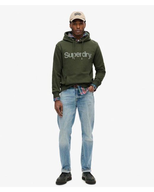Superdry Green & Co Core Logo City Loose Fit Hoodie for men