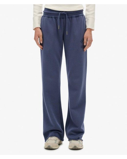 Superdry Blue & Co Athletic Print Flare joggers