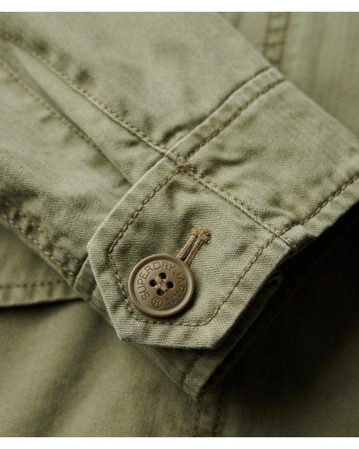 Superdry Green & Co Ladies Classic Logo Patch Military M65 Jacket