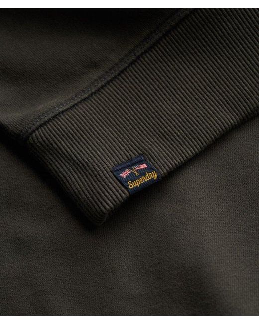 Superdry Black & Co Athletic Essentials Relaxed Crew Sweatshirt
