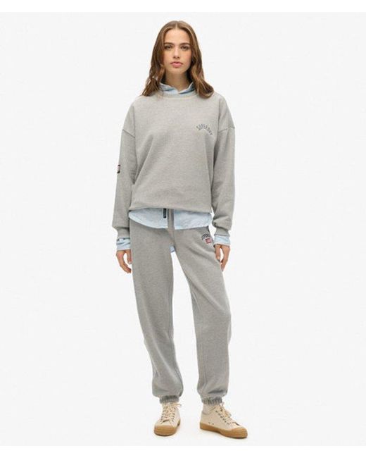 Superdry Gray & Co Athletic Essentials Relaxed Printed Sweatshirt