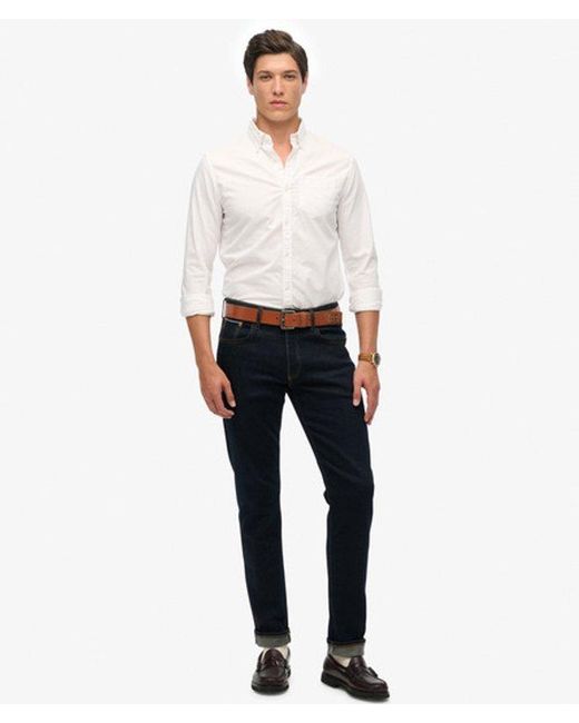 Superdry White & Co Long Sleeve Oxford Shirt for men