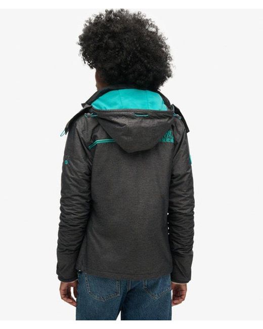 Superdry Black & Co Pop Zip Hooded Arctic Sd-windcheater Jacket