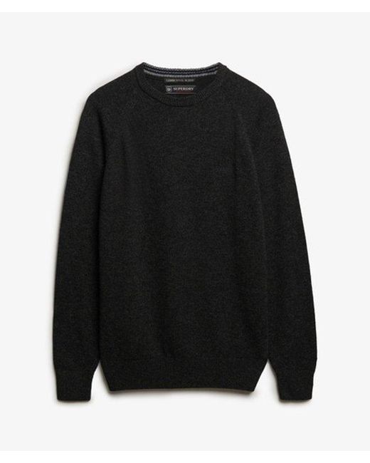 Superdry Black & Co Wool Blend Jumper for men