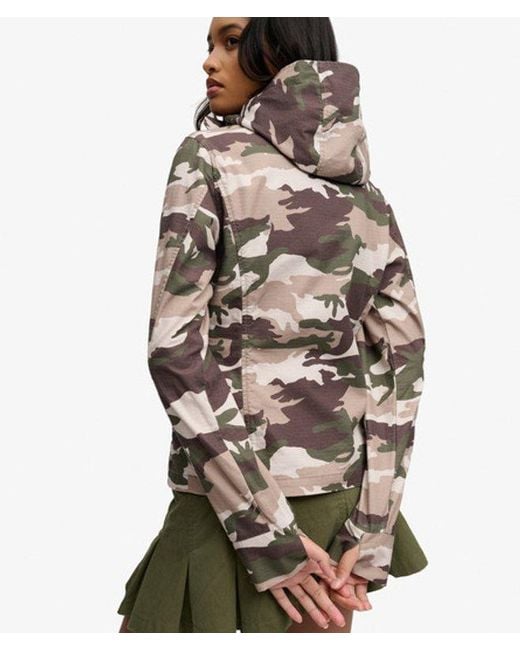 Superdry Green Bench X & Co Bench Hooded Funnel Neck Ripstop Jacket