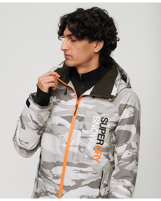 Superdry Sport Ski Freestyle Core Jacket in Grey for Men | Lyst UK