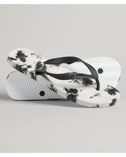 Superdry Metallic & Co Code Tie Dye Flip Flop for men