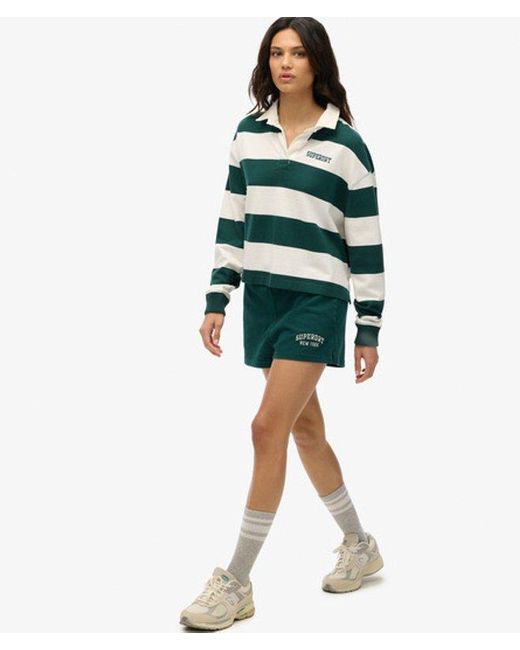 Superdry Green & Co Athletic Essentials Graphic Shorts