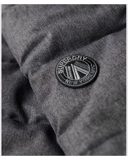 Superdry Gray & Co City Chevron Padded Coat for men