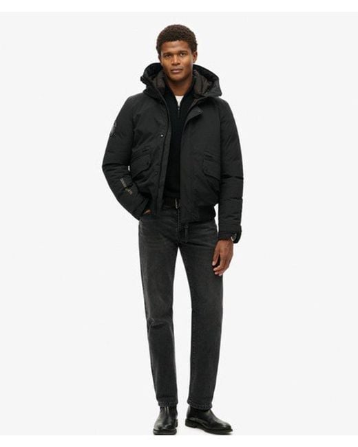 Superdry Black & Co City Padded Bomber Jacket for men
