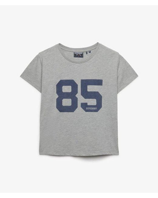Superdry Blue Athletic Essentials Varsity Number T-shirt
