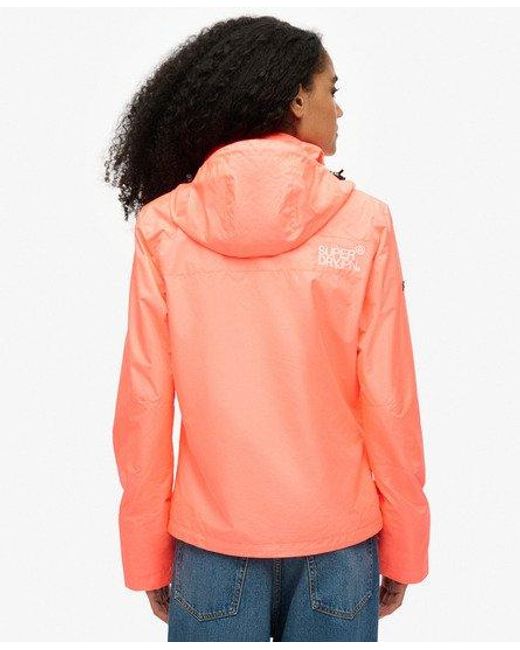 Superdry Mountain Windjack Met Capuchon in het Red
