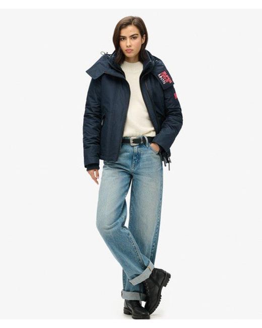Superdry Blue & Co Hooded Mountain Windbreaker Jacket