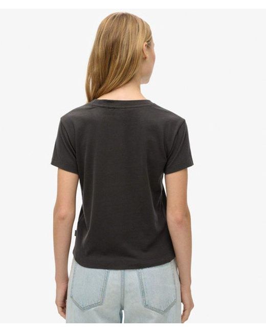 Superdry Black & Co Essential Logo Fitted T-shirt