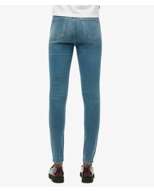 Superdry Blue & Co Cotton High Rise Skinny Denim Jeans