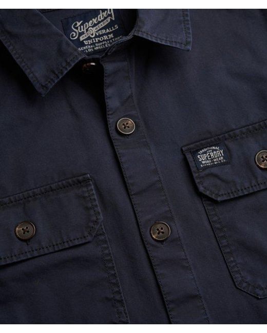 Superdry Blue & Co Two Pocket Overshirt for men