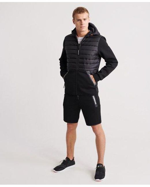 Superdry Black Core Gymtech Hybrid Jacket for men
