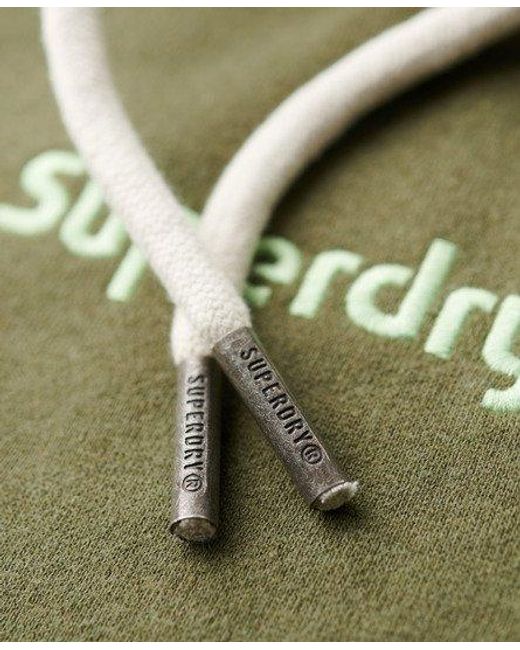 Sweat à capuche rayé à logo terrain Superdry pour homme en coloris Green