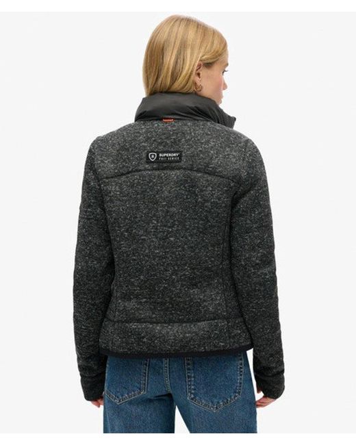 Superdry Black & Co Storm Knit Hybrid Jacket