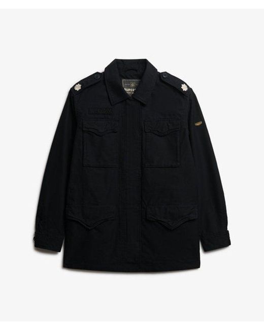 Superdry Veldjack Met Versieringen in het Black