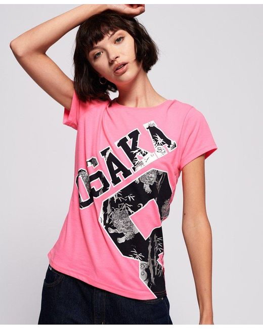 Superdry Osaka 8 Year Of Dog T-shirt Pink | Lyst