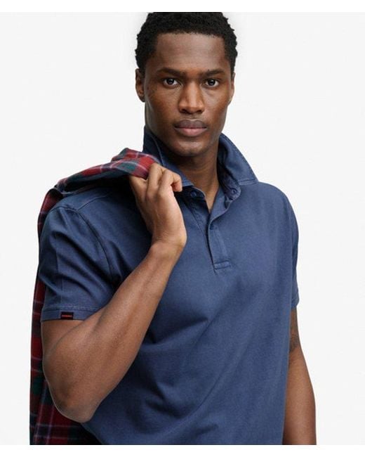 Superdry Blue & Co Essential Jersey Polo Shirt for men