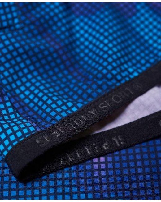 Superdry Blue Active Lightweight Jacket Multi Print