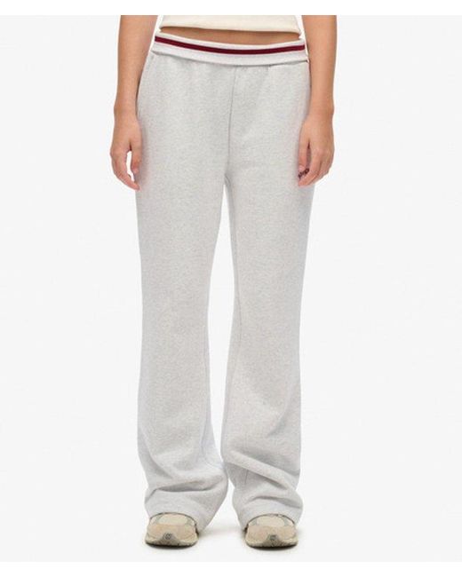 Superdry White & Co Athletic Essentials Logo Low Rise Flare jogger
