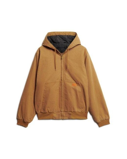 Superdry Surplus-bomberjack Met Capuchon in het Brown voor heren