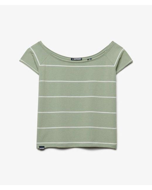 Superdry Natural & Co Bardot Short Sleeve Off Shoulder Top