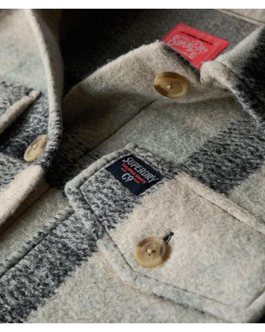 Superdry Green Heavyweight Unlined Overshirt