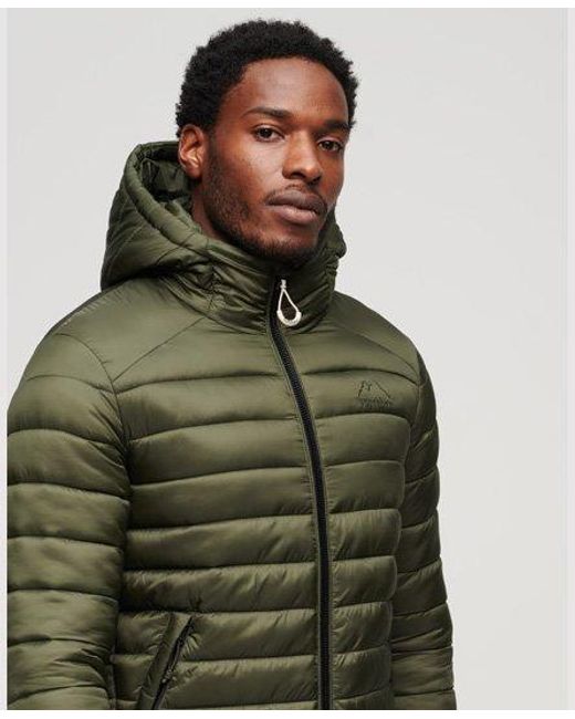 Superdry Green Uperdry Fuji Port Puffer Jacket for men