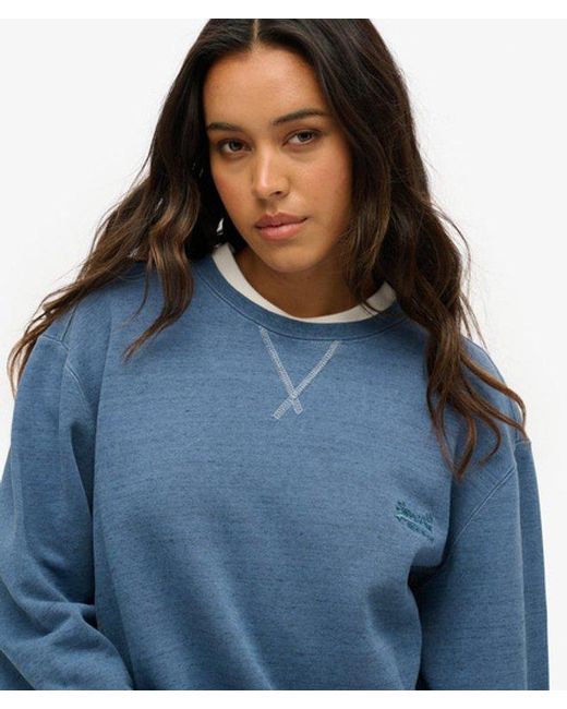 Superdry Blue & Co Oversized Classic Essential Sweatshirt