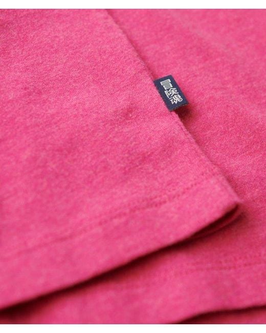 Superdry Pink & Co Essential Logo T-shirt for men