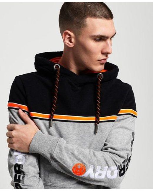 Superdry Gray Applique Oversized Nu Lad Lite Hoodie for men