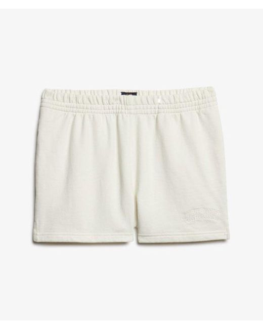 Superdry White & Co Athletic Essentials Tonal Embroidered Shorts